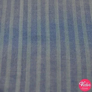 Blauw gestreepte lyocell van La Maison Victor